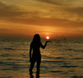the sunset is beautiful isn't it?
