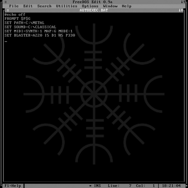 C:\>EDIT AUTOEXEC.BAT