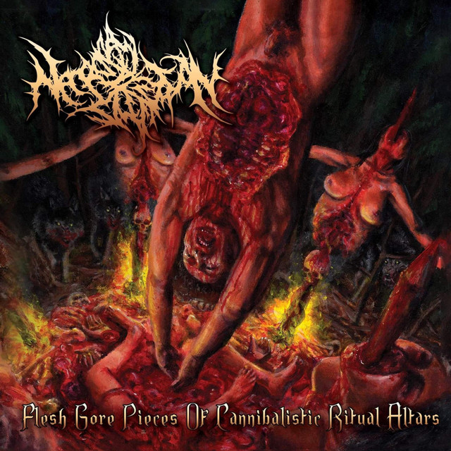 Flesh Gore Pieces of Cannibalistic Ritual Altars